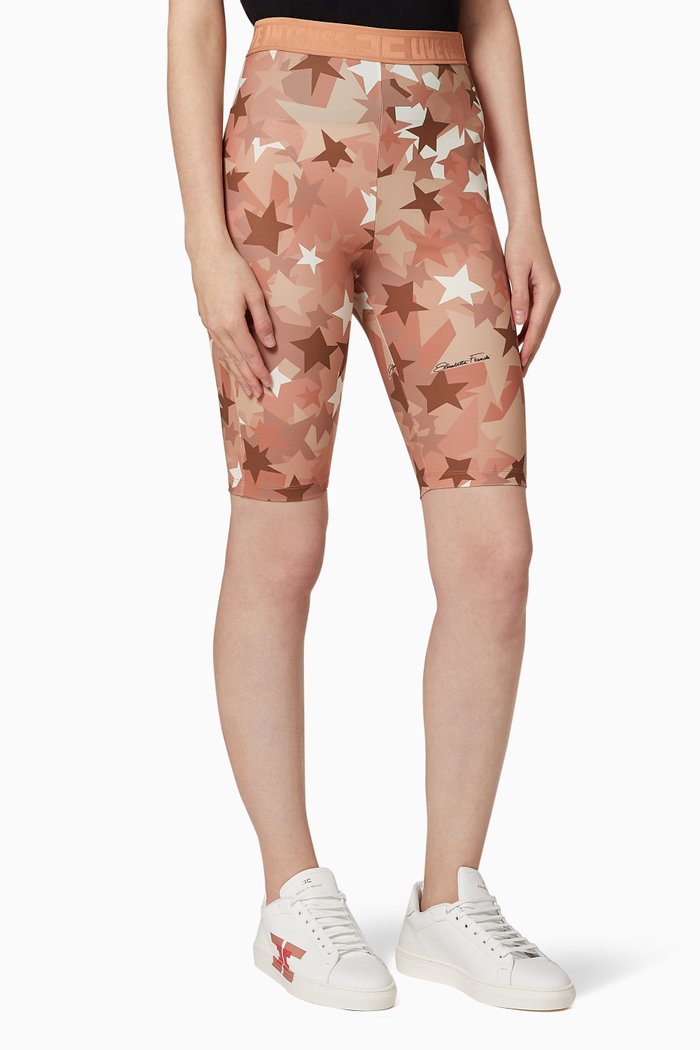 

Stars Nylon Shorts, Rose gold