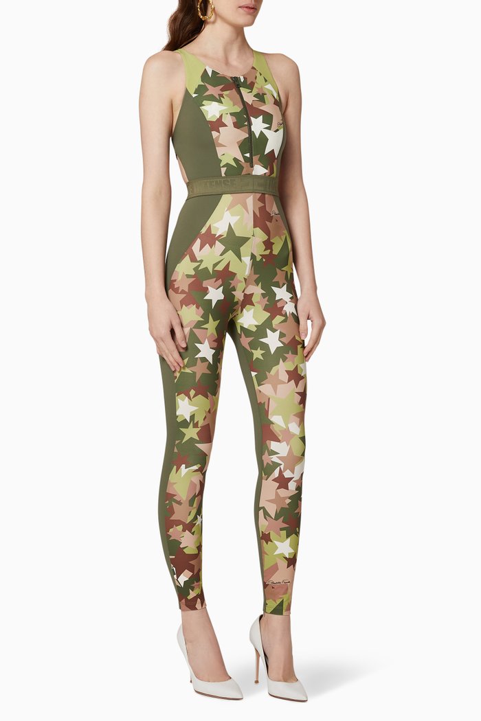 

Stars Slim Jumpsuit, Green