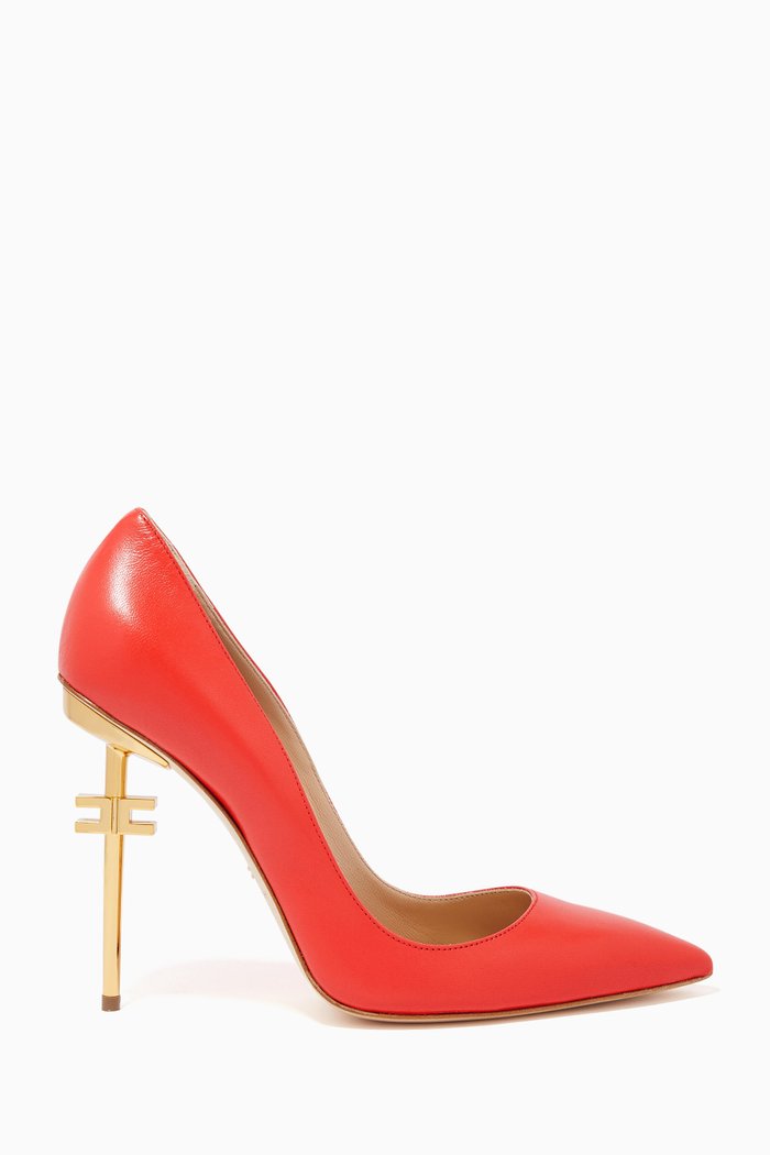 

Logo Detail Pumps in Nappa Leather, Pink