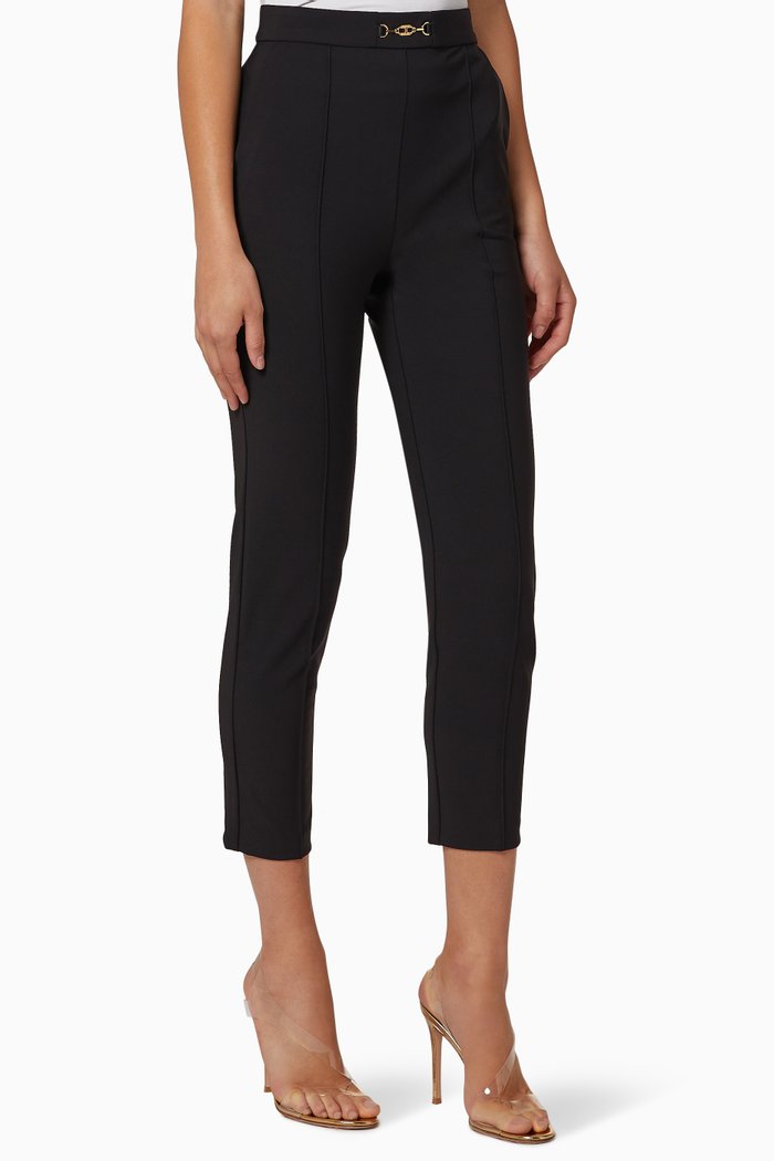 

Bi-Elastic Fabric Pants, Black