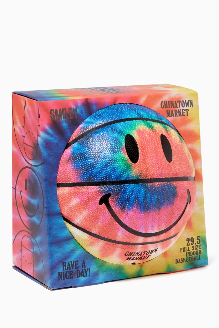 

Smiley Tie-Dye Basketball in Rubber, Multicolour
