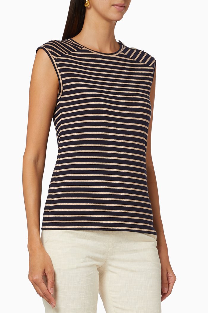 

Modelli Striped Top, Blue