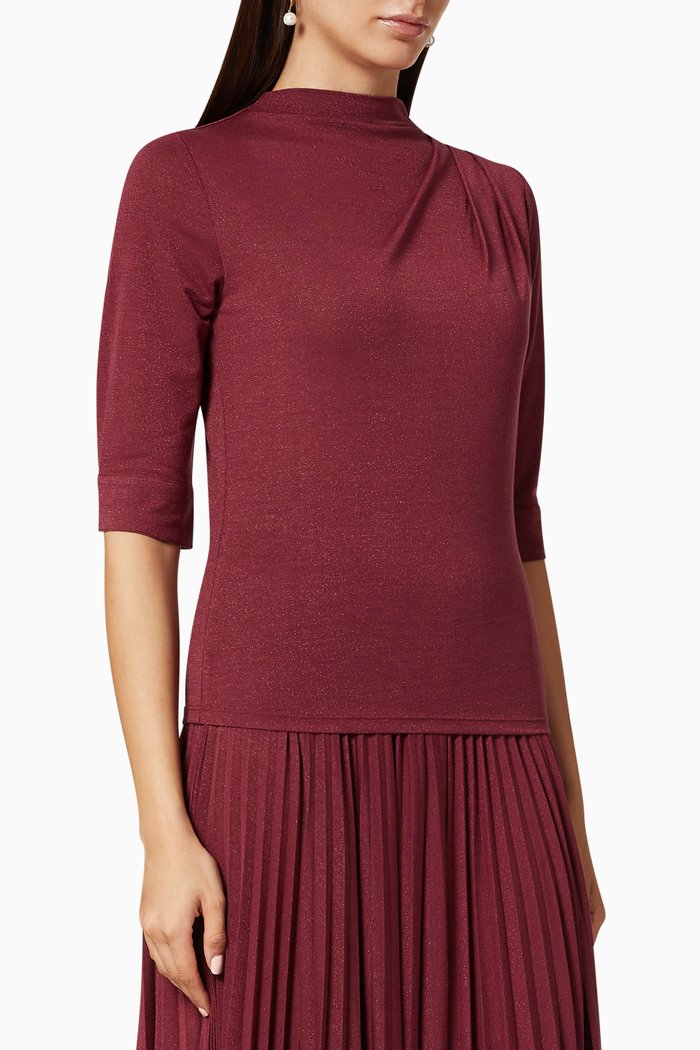 

Angy Lurex Jumper, Burgundy