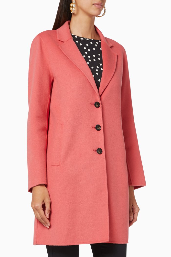 

Monviso Wool Blend Coat, Pink