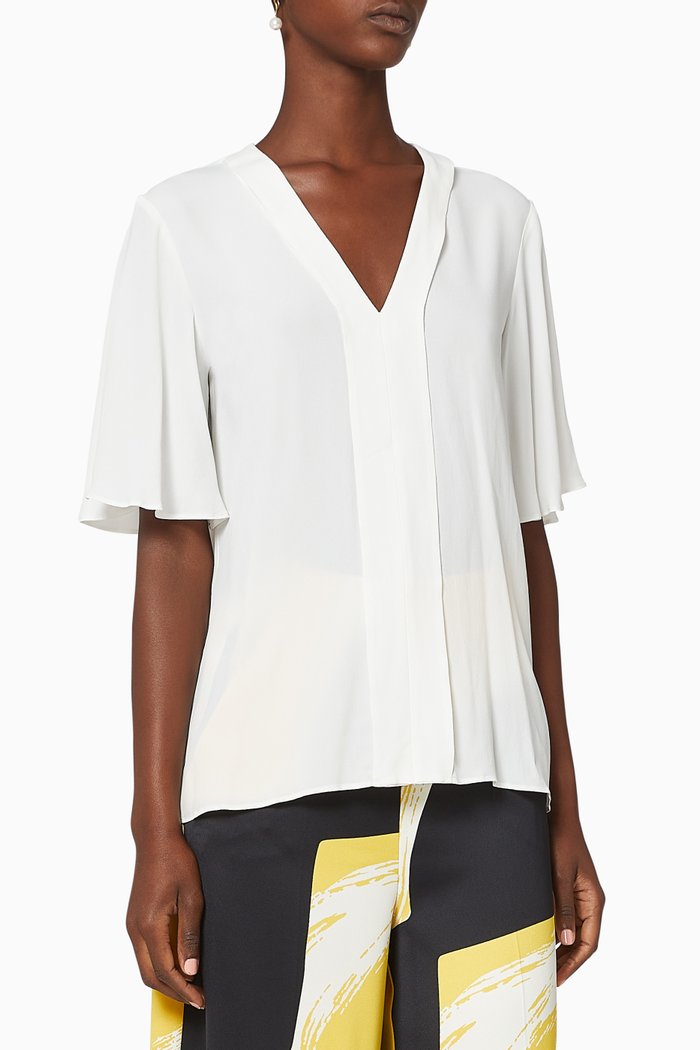 

Canna Georgette Blouse, Neutral