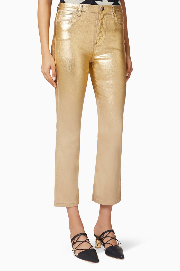 

Caronte Metallic Jeans, Gold