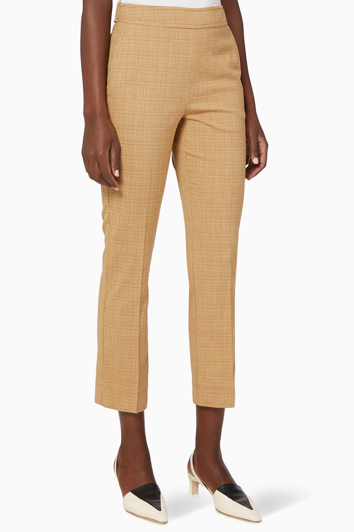 

Senna Slim Fit Pants, Brown