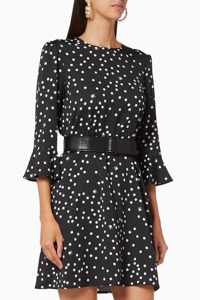 

Vbirill Printed Dress, Black