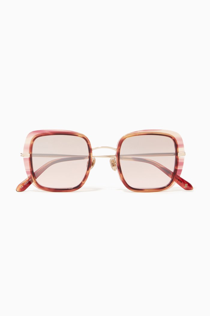 

The Piper in Acetate & Stainless Steel, Pink