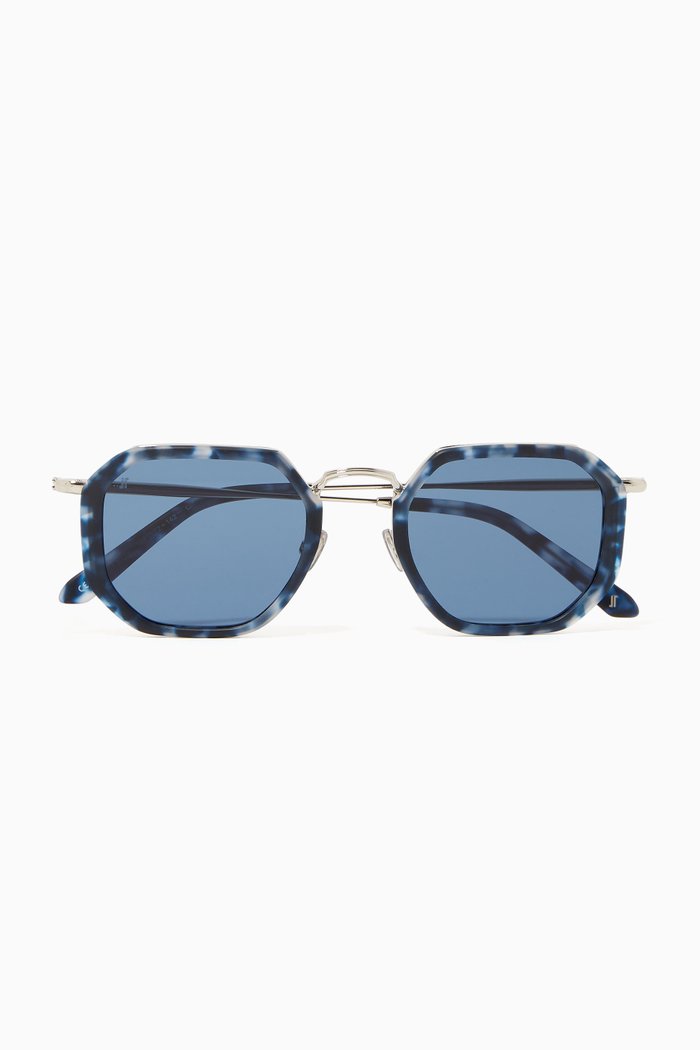 

The Marcello in Acetate & Titanium, Blue