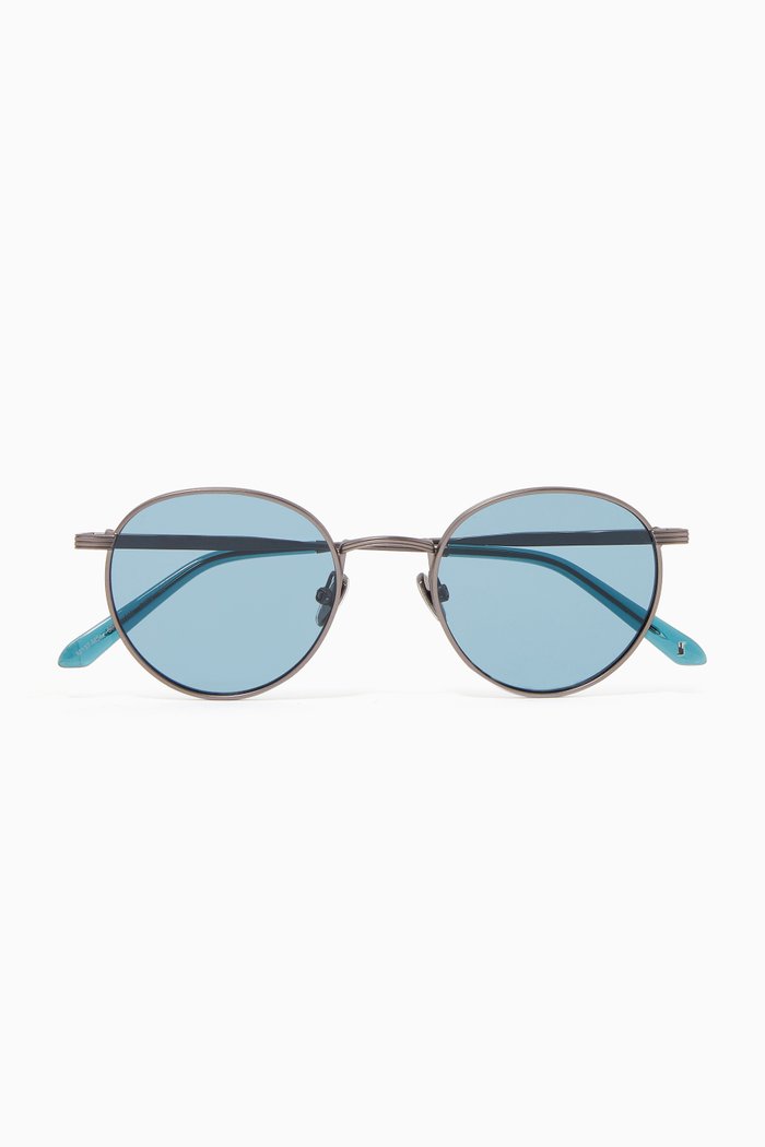 

The Lexi in Stainless Steel & Acetate, Blue