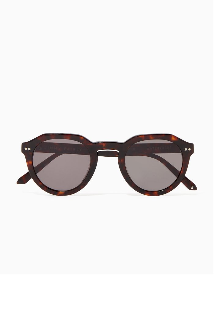 

The Waterfront in Acetate & Stainless Steel, Brown