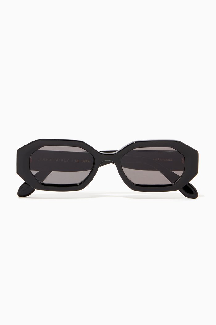 

La Molli in Acetate & Stainless Steel, Black