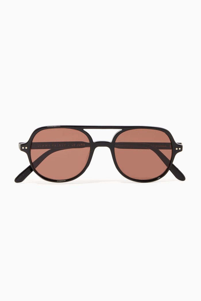 

Steam in Acetate & Stainless Steel, Black