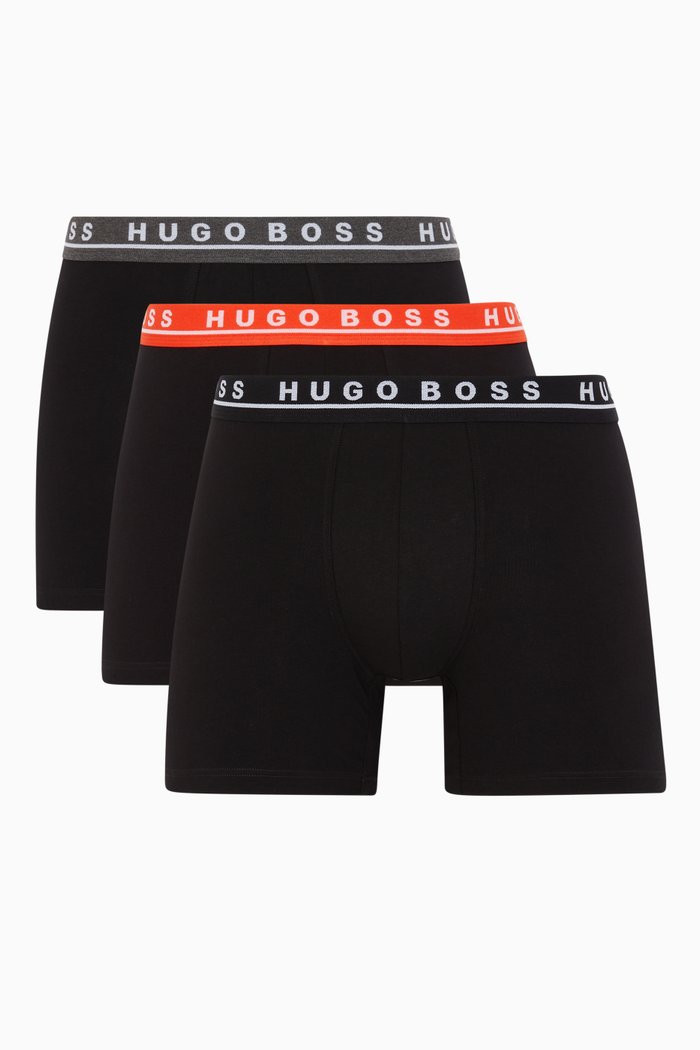 

Jersey Boxer Brief, Set of Three, Multicolour
