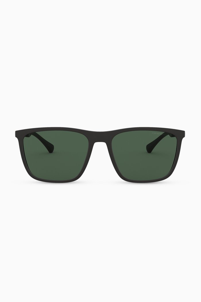D-Frame Sunglasses in Acetate, Black