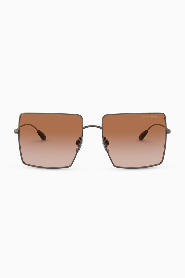

Oversized Square Frame Sunglasses, Grey