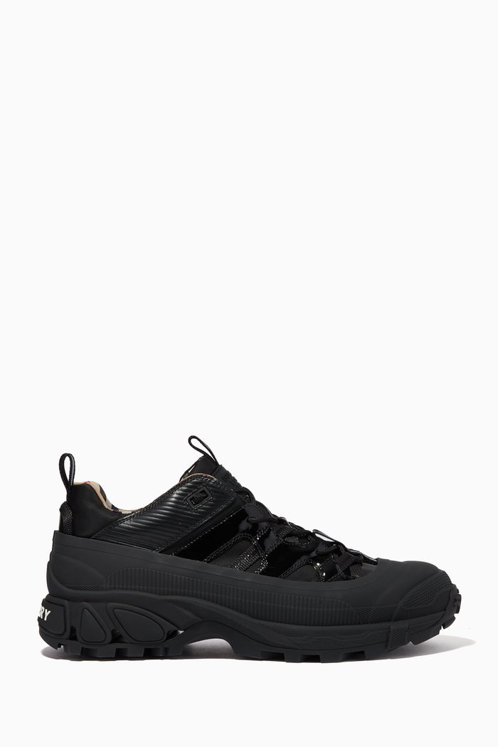 

Arthur Sneakers in Rubber & Leather, Black