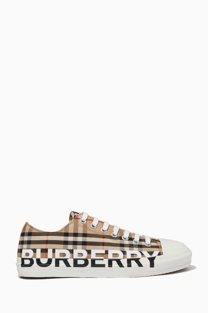 

Logo Sneakers in Vintage Check Cotton, Neutral