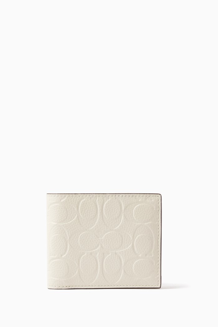

3-in-1 Wallet in Signature Leather, White