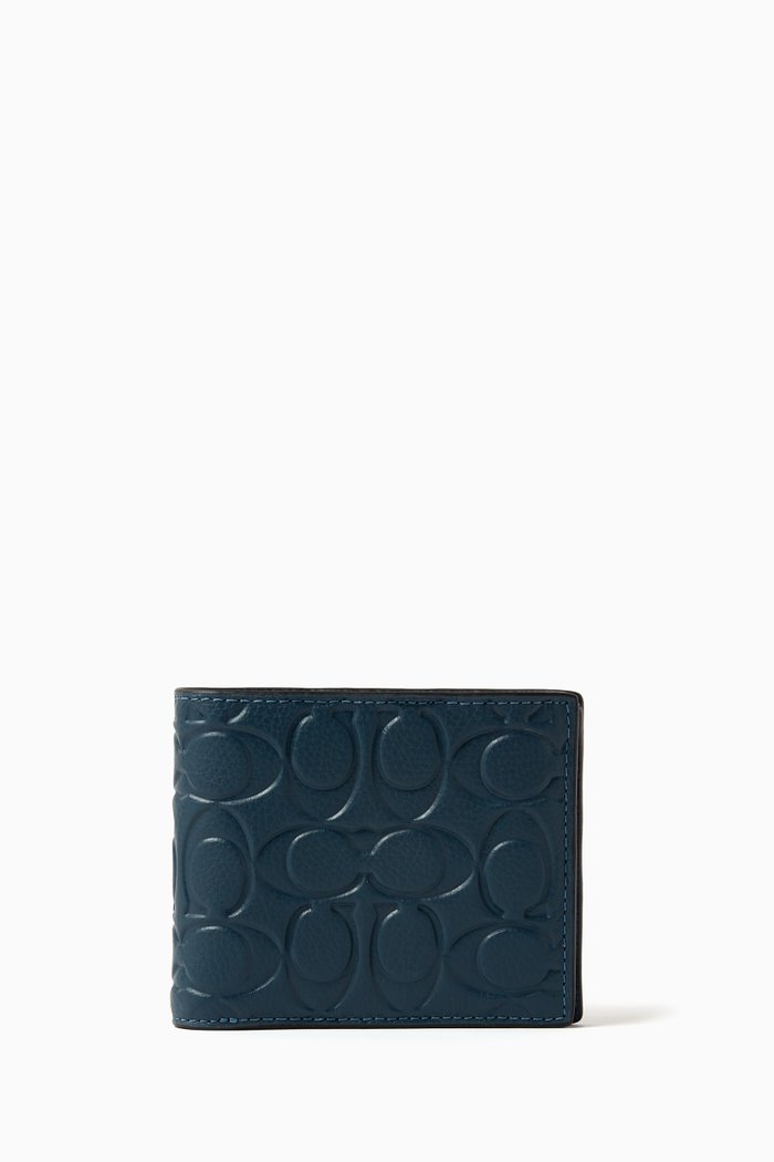 

3-in-1 Wallet in Signature Leather, Blue