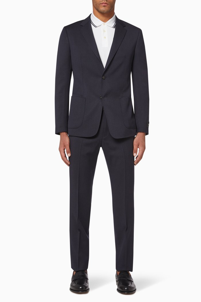 

TECHMERINO™ Wash&Go Wool Suit, Blue