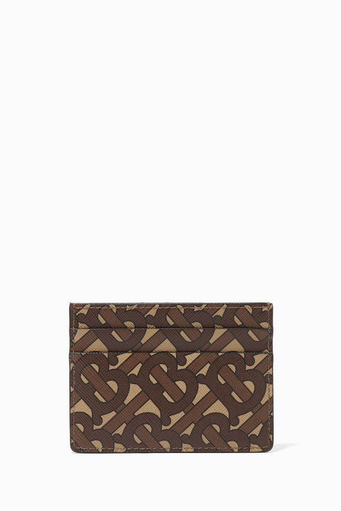 

Card Case in Monogram E-Canvas, Brown