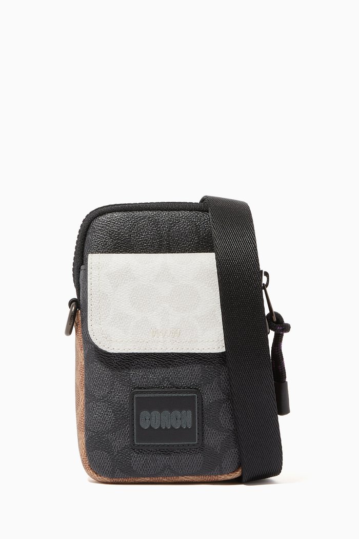 

Pacer Convertible Pouch in Colourblock Signature Canvas, Brown