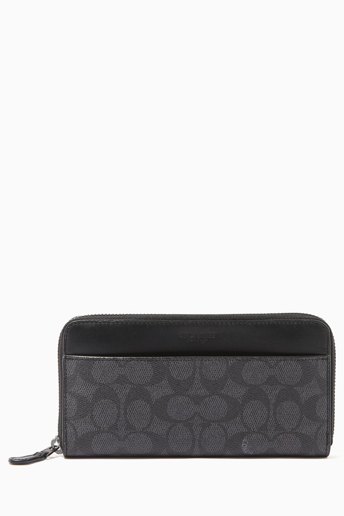 

Accordion Wallet in Signature Canvas, Black