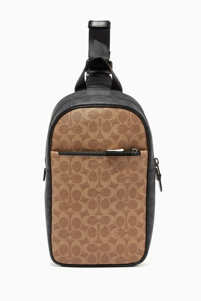 

Metropolitan Soft Pack in Colourblock Signature Canvas, Multicolour