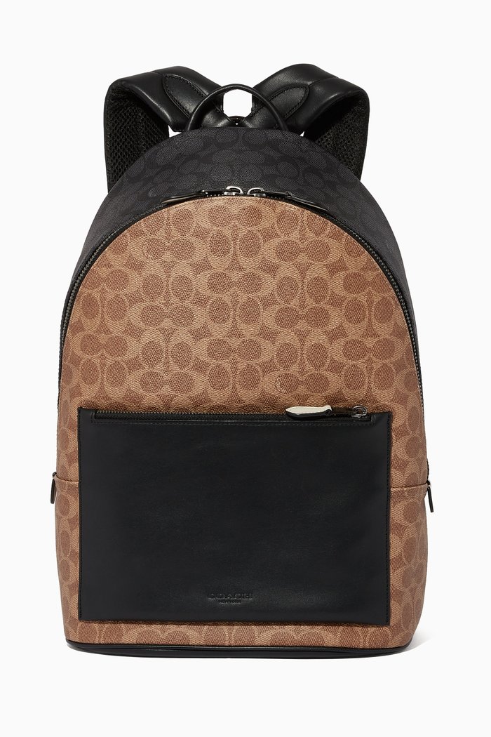

Metropolitan Soft Backpack in Colourblock Signature Canvas, Multicolour