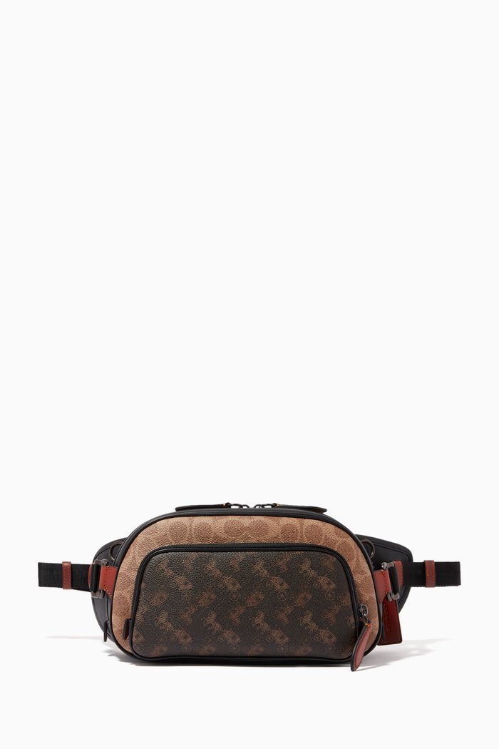 

Hitch Belt Bag in Signature Canvas with Horse & Carriage Print, Multicolour