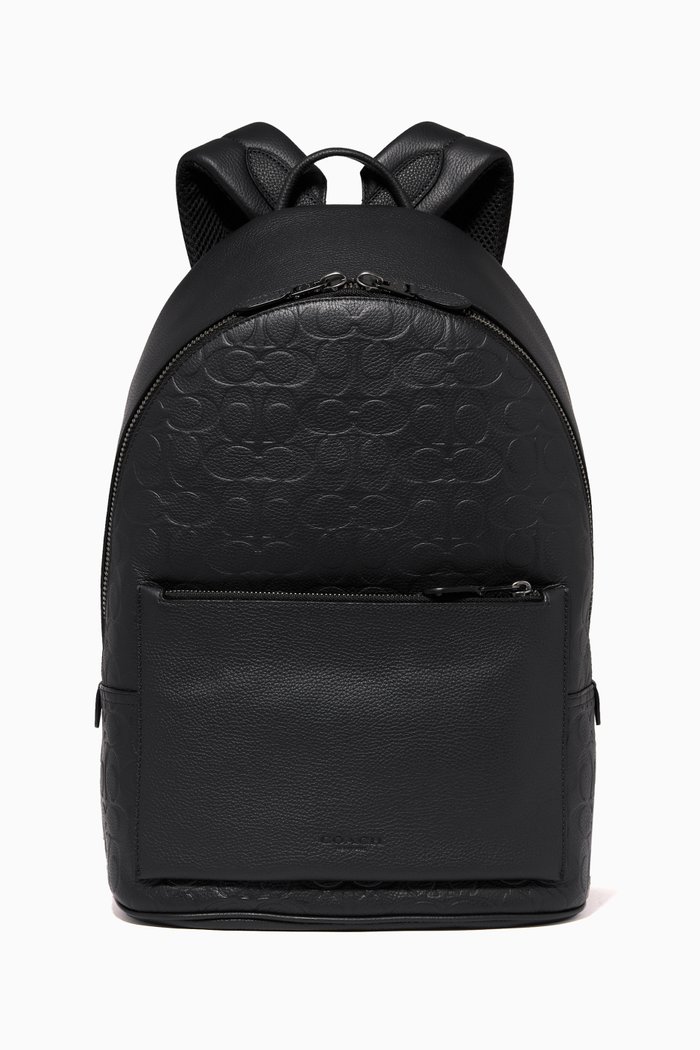 

Metropolitan Soft Backpack in Signature Leather, Black