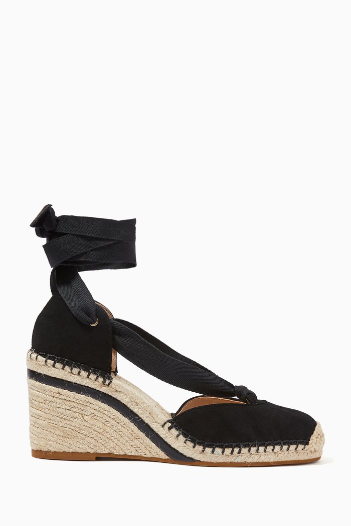 

Carmen Wedges in Suede, Black