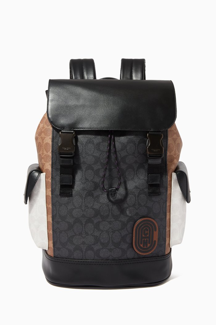 

Rivington Backpack in Colourblock Signature Canvas, Grey