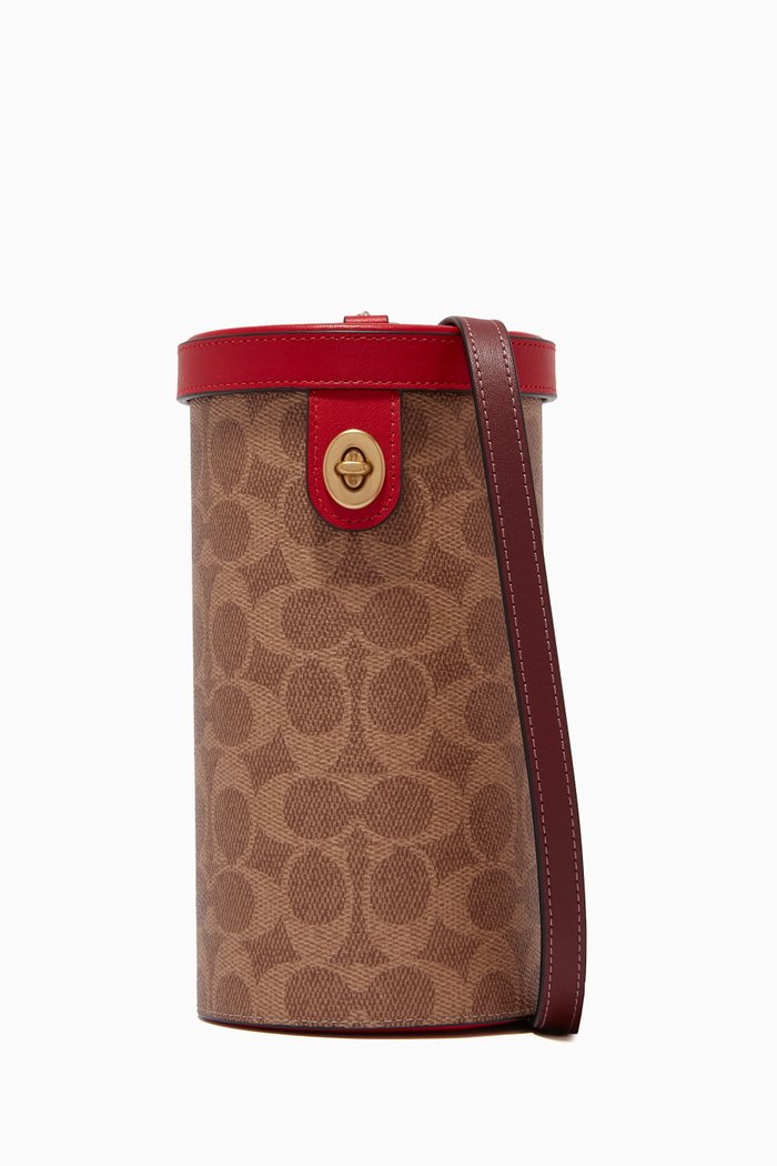 

Lunar New Year Cylinder Bag in Signature Canvas, Multicolour