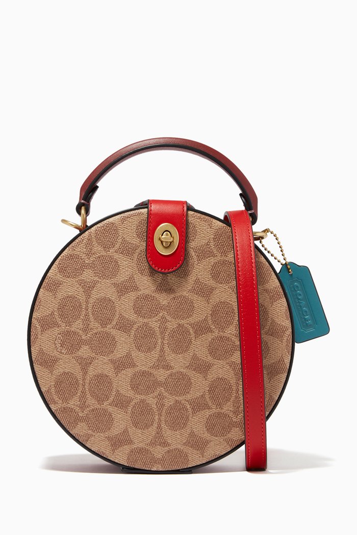 

Lunar New Year Circle Bag in Signature Canvas, Multicolour