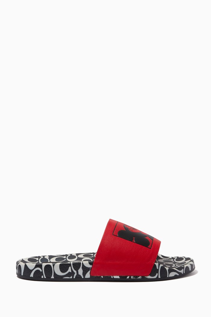 

Disney Mickey Mouse x Keith Haring Slides in Rubber, Red