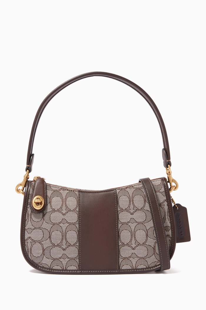 

Swinger Bag in Signature Jacquard, Brown