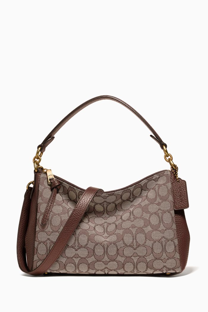 

Shay Crossbody in Signature Jacquard, Brown