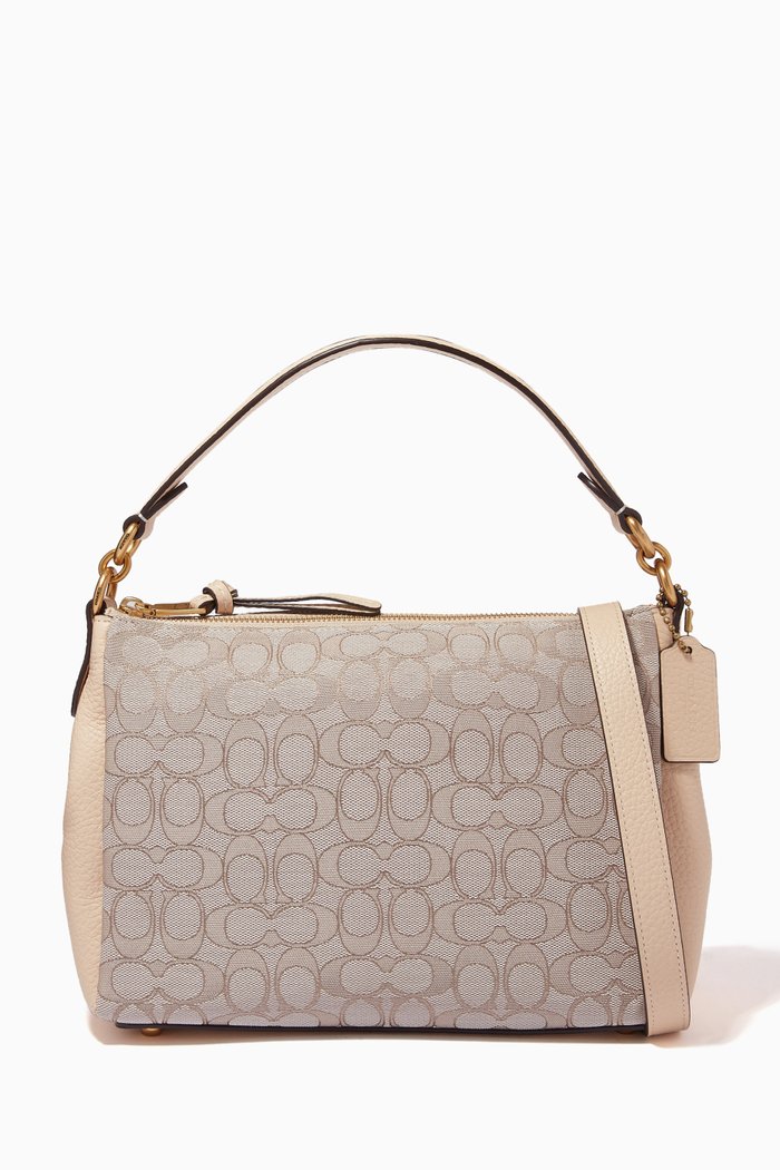 

Shay Crossbody Bag in Signature Jacquard, White