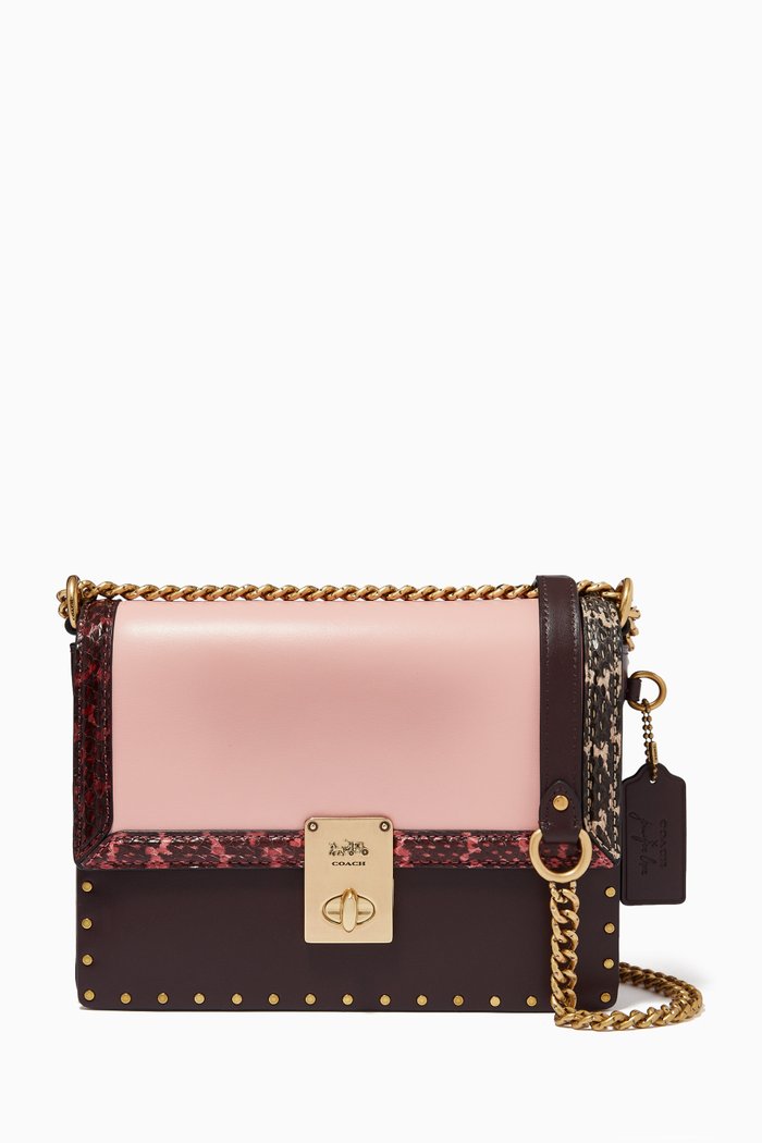 

x Jennifer Lopez Hutton Shoulder Bag with Snakeskin Detail, Multicolour