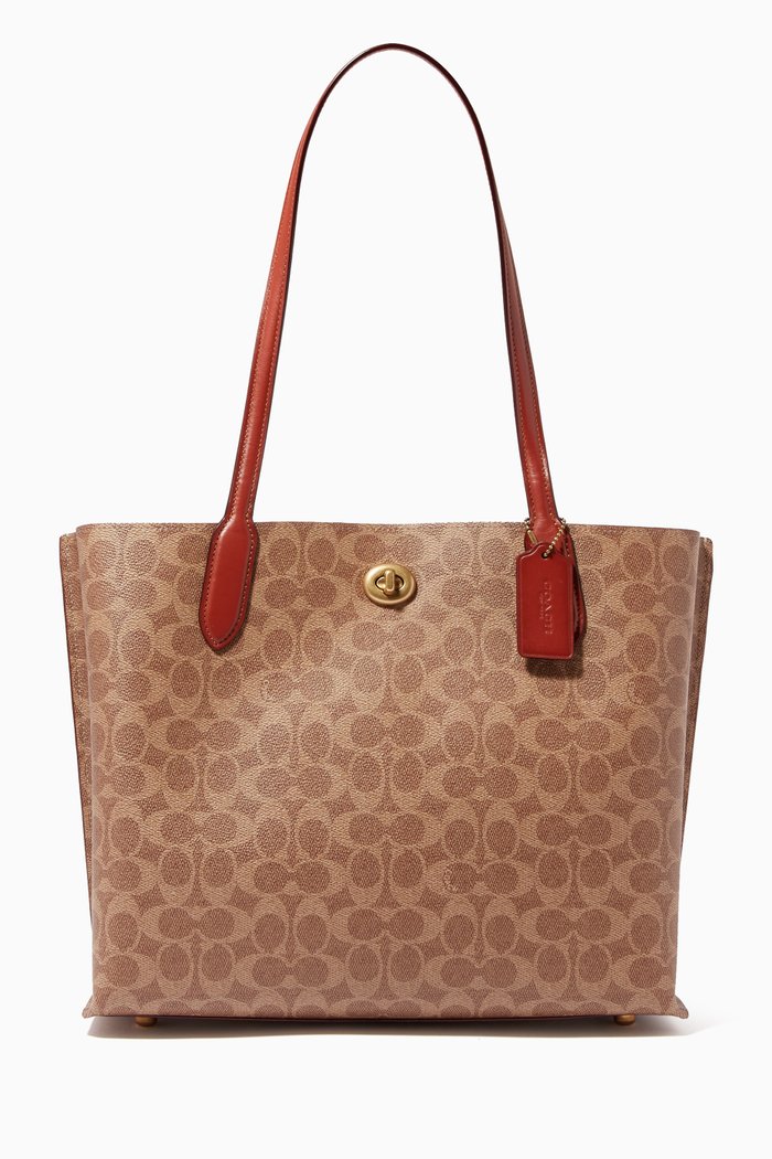 

Willow Tote in Signature Canvas, Brown