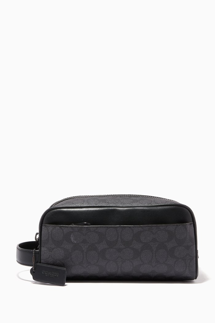 

Travel Kit in Signature Canvas, Grey