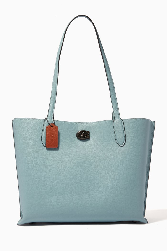 

Willow Tote with Signature Canvas Interior in Colour-block Leather, Multicolor