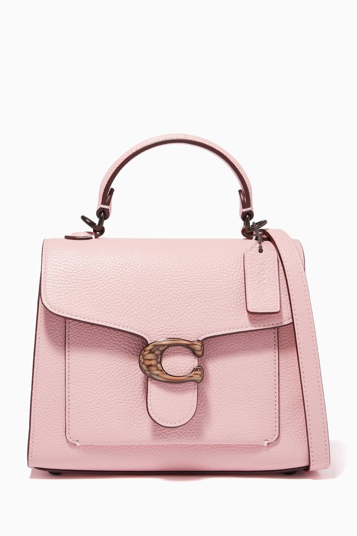

Tabby Top Handle 20 in Pebble Leather, Pink