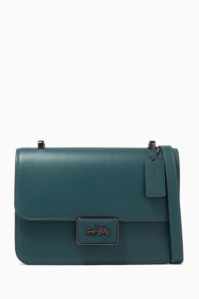 

Alie Shoulder Bag in Leather, Green