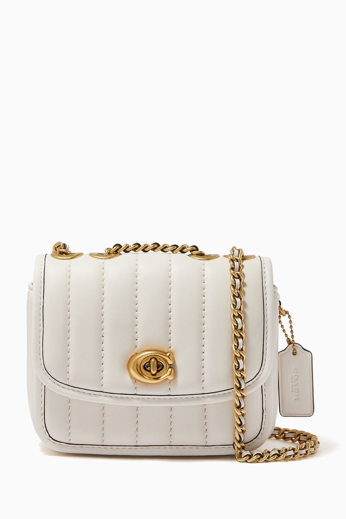

Madison Shoulder Bag 16 in Leather, White