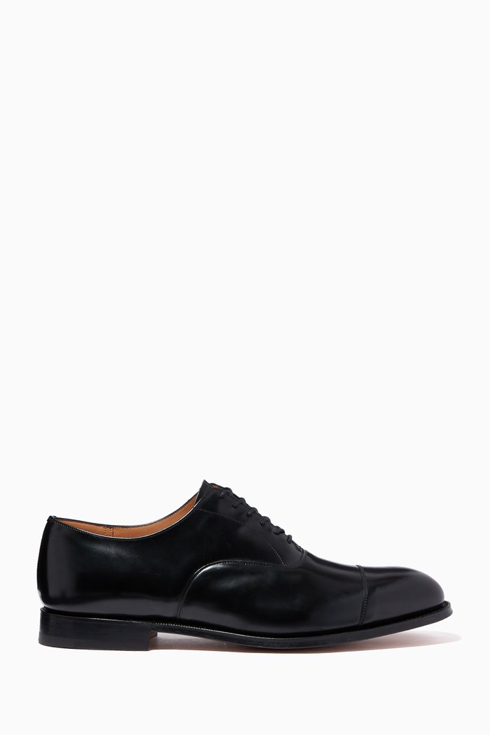 

Consul Oxford Shoes in Polished Leather, Black