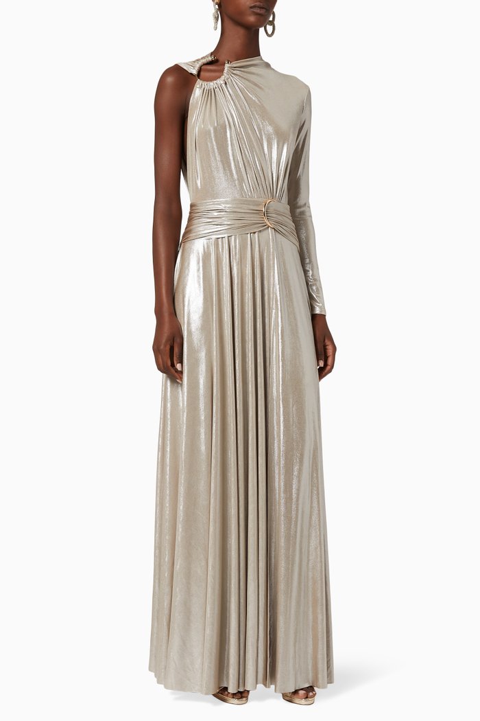 

Starlight Metallic Gown, Neutral